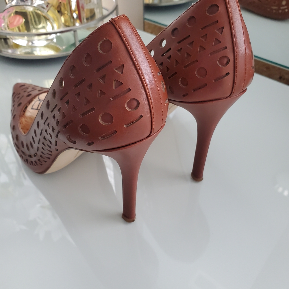 BCBGeneration Brown Laser-Cut Heels - image 3